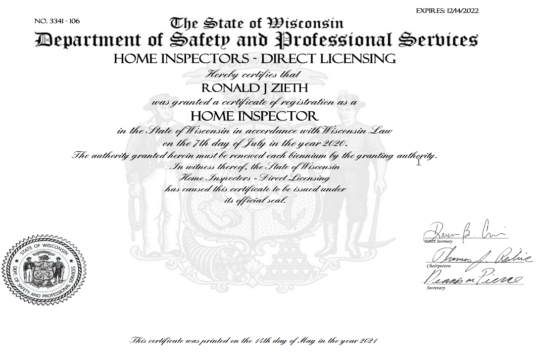 Ron s Home Inspection Service RON S HOME INSPECTIONS LLC